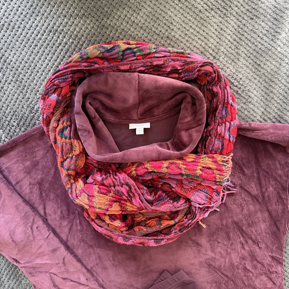 Colorful Patterned Women's Scarf - Picture 2 of 2